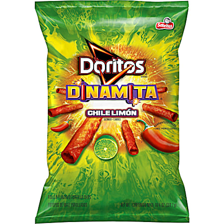 DINAMITA 10.75 oz Chile Limon Flavored Rolled Tortilla Chips