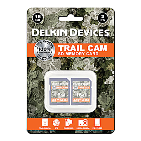 Trail Cam SDHC (V10) R100/W30 16GB Card - 2 Pk