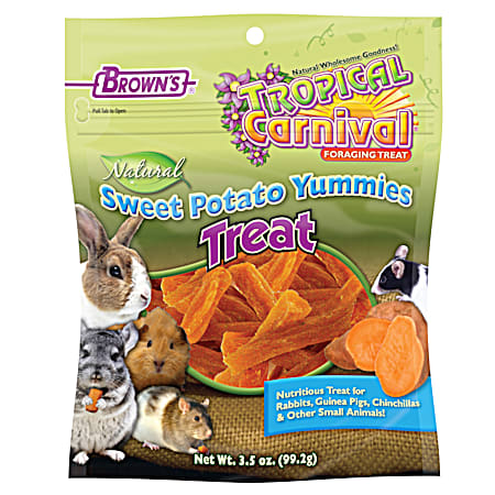 3.5 oz Natural Sweet Potato Yummies Treat for Small Animals   Sticks Small Animal Treat