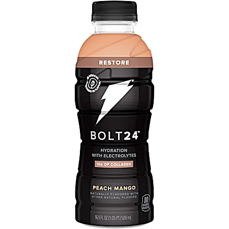 Bolt24 16.9 oz Peach Mango Sports Drink w/ Electrolytes