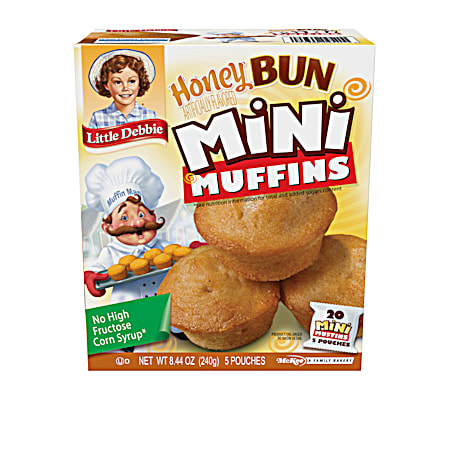 Little Debbie 5 Pouch Mini Honey Bun Muffins