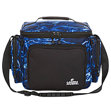 Lakes & Rivers Mossy Oak Aqua Marlin Pro Series Tackle Bag w/ 4 Med Boxes