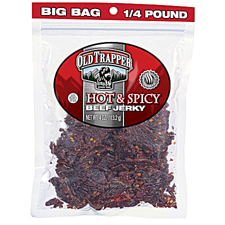 Old Trapper 4 oz Hot & Spicy Beef Jerky