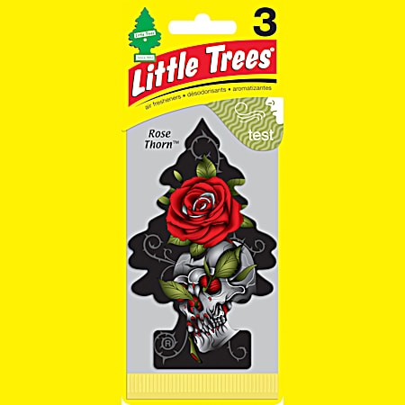 Little Trees Rose Thorn Tree Air Freshener - 3 Pk
