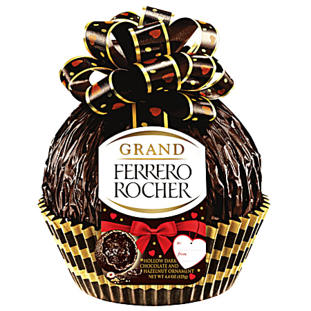 Grand Rocher 4.4 oz Dark Chocolate & Hazelnut Ornament