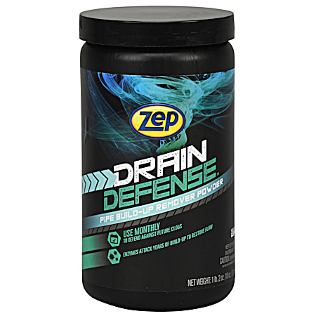 Zep 18 oz Drain Defense Enzymatic Drain Cleaner Powder