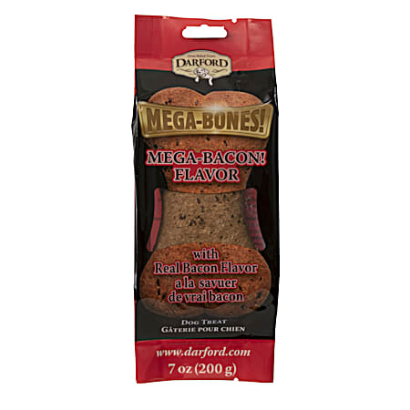 Mega-Bones! 7 oz Mega-Bacon! Dog Treat