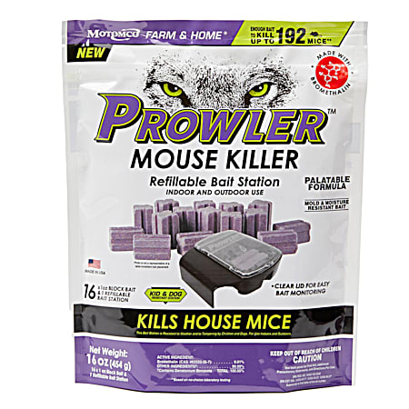16 oz Mouse Killer Refillable Bait Station