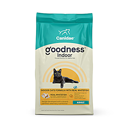 Goodness Adult Indoor Cats Formula w/ Real Whitefish Dry Cat Food