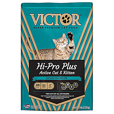 Hi-Pro Plus Active Cat & Kitten Ocean Fish Recipe Dry Cat Food