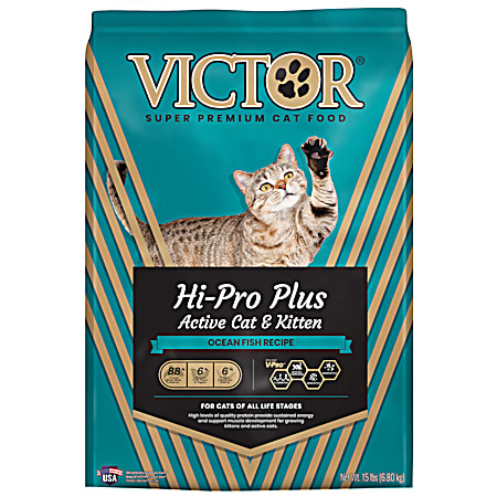 Hi-Pro Plus Active Cat & Kitten Ocean Fish Recipe Dry Cat Food