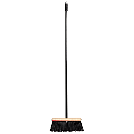 12 in Red Stiff Upright Sweeping Broom