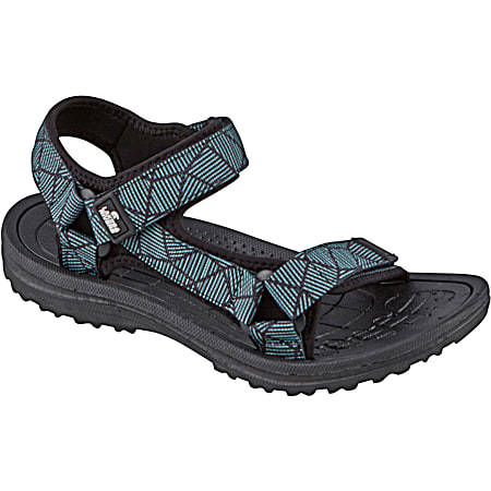 Girls' Teal/Black Sandals
