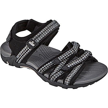 Ladies' Black Multi-Strap Sandals