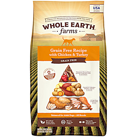 Grain Free Recipe w/ Chicken & Turkey Dry Dog Food