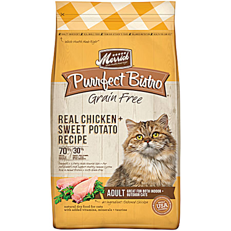 Merrick Purrfect Bistro Adult Grain-Free Real Chicken & Sweet Potato Recipe Dry Cat Food