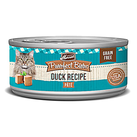 Merrick Purrfect Bistro Grain-Free Duck Recipe Paté Wet Cat Food