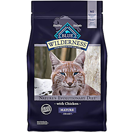 BLUE Wilderness Mature Adult Grain-Free Chicken Dry Cat Food