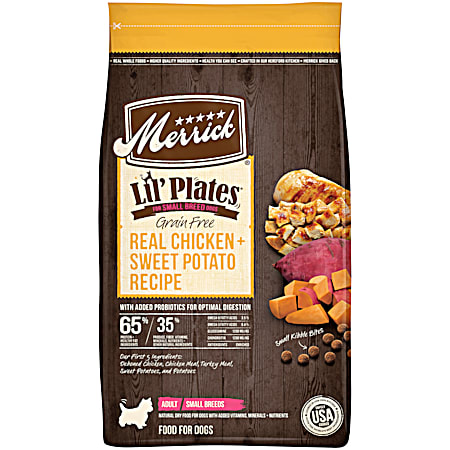 Lil' Plates Adult Grain-Free Real Chicken & Sweet Potato Recipe Small Breed Dry Dog Food