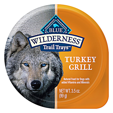 Blue Buffalo BLUE Wilderness Trail Trays Turkey Grill Wet Dog Food