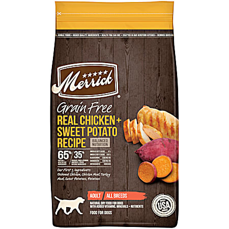 Adult Grain-Free Real Chicken & Sweet Potato Recipe Dry Dog Food