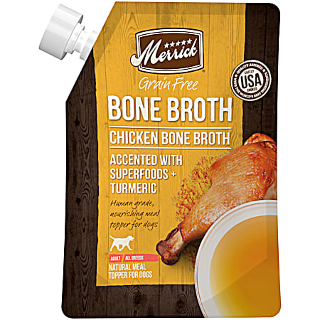 Merrick Grain-Free Chicken Bone Broth for Dogs