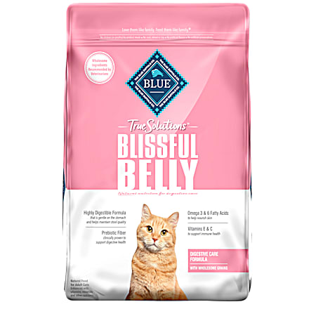 BLUE True Solutions Blissful Belly Digestive Care Adult Dry Cat Food