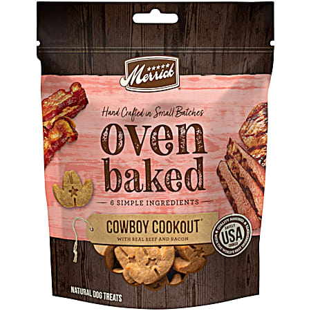 Merrick Oven Baked Cowboy Cookout w/ Real Beef & Bacon Dog Treats