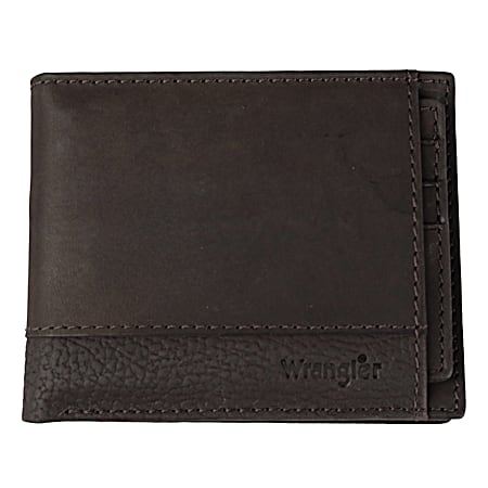 Men's Brown Removable Passcase Wallet
