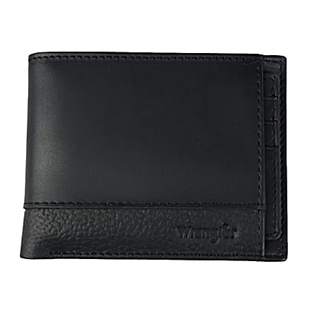 Men's Black Removable Passcase Wallet