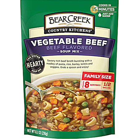 8.1 oz Country Kitchen Vegetable Beef Soup Mix