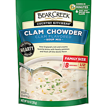 9.9 oz Country Kitchens Clam Chowder Soup Mix