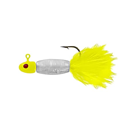 Pearl Chartreuse Tail Lindner Panfish Special Jig
