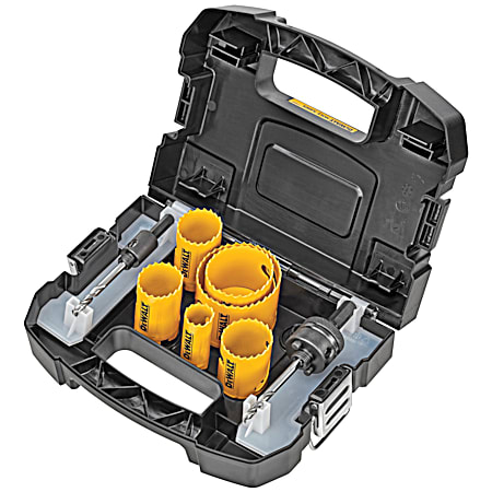 Electrician's Heavy-Duty Bi-Metal Hole Saw Kit - 9 Pc