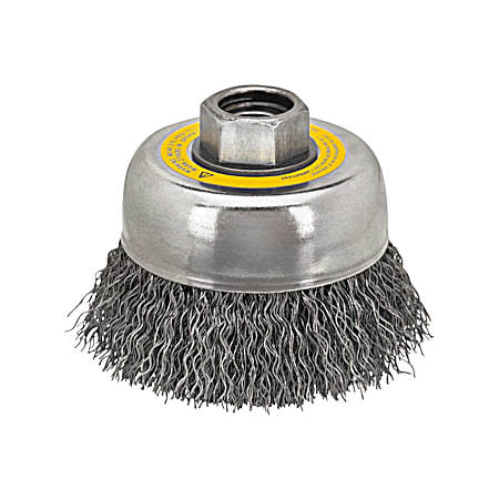 5 in x 5/8 in - 11 HP .014 Carbon Crimp Wire Cup Brush