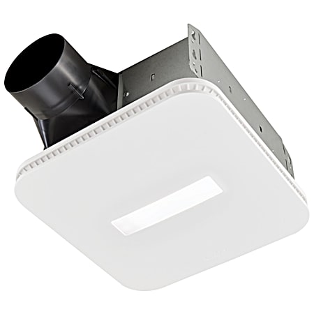 Broan 80 CFM Roomside Bath Exhaust Fan w/ CleanCover LED Light