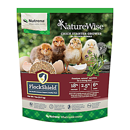7 lbs NatureWise Chick Starter Grower 18% Protein Crumble