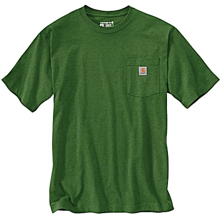Men's Arborvitae Heather Loose Fit Workwear Short Sleeve Pocket T-Shirt