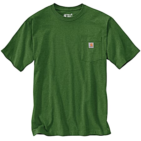 Men's Big & Tall Arborvitae Heather Loose Fit Workwear Short Sleeve Pocket T-Shirt