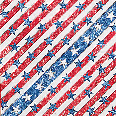 Adult Red, White & Blue American Denim Print Bandanna Extra Large - 22 in x 22 in