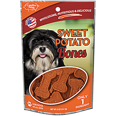 5 oz Sweet Potato Bones Dog Treats