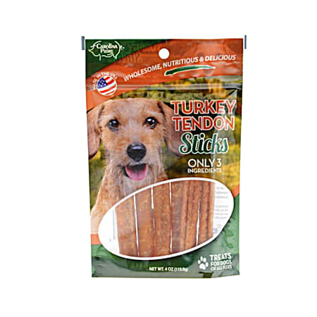 4 oz Turkey Tendon Sticks Dog Treats