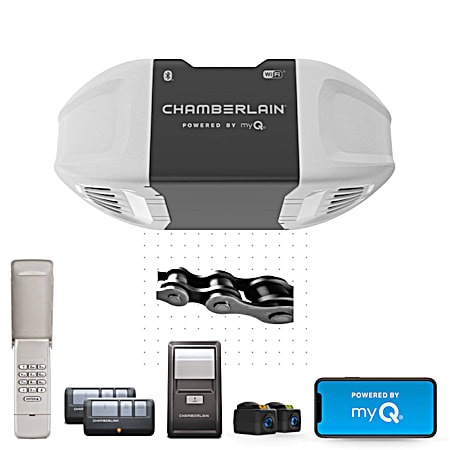 Chamberlain C2405 1/2 HP Chain Drive Wi-Fi MED Lift Power EVO Garage Door Opener