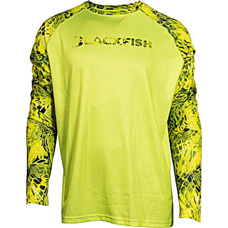 BlackFish Men's CoolCharge Outer Edge Prym1 Voltage Moisture Wicking Long Sleeve Fishing Shirt