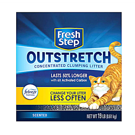 Outstretch Concentrated Clumping Cat Litter w/ Febreze Freshness