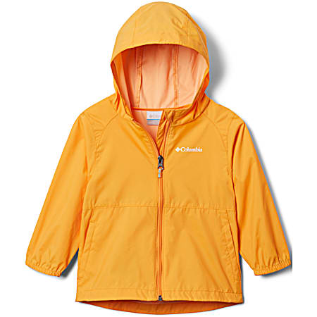 Columbia Toddler Girls' Switchback II Mango Hooded Full Zip Rain Jacket