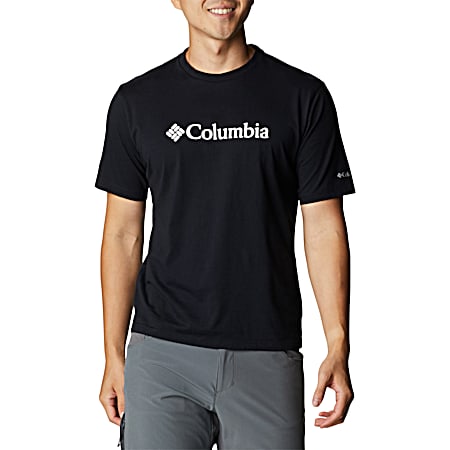 Columbia Men's Big & Tall Thistletown Dark Mountain Logo Graphic Crew Neck Short Sleeve T-Shirt