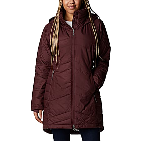 Women's Crown Point Malbec Insulated Hooded Full Zip Long Polyester Jacket