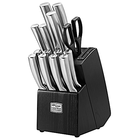 Malden Stainless Steel Knife Block Set - 16 Pc