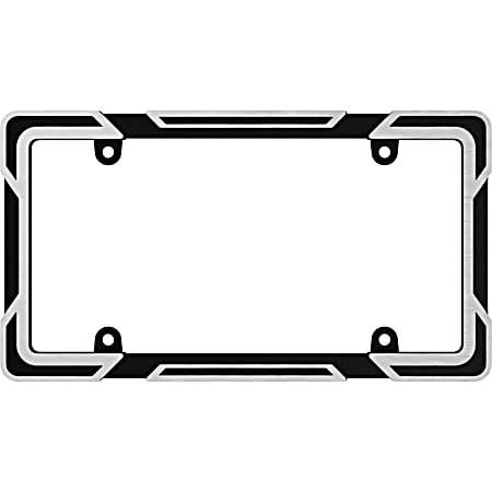Machined Black License Plate Frame